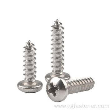 Stainless steel Cross Recessed Pan Head Tapping Screws DIN7981